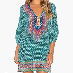 VINTAGE BOHEMIAN ETHNIC SUMMER SHIFT DRESS BY URBAN COCO